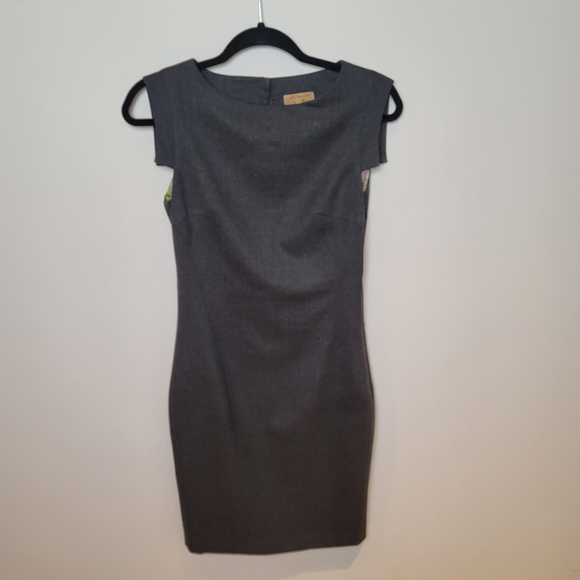 Ted Baker MIDI Dress Size 1 Gray - Picture 6 of 16
